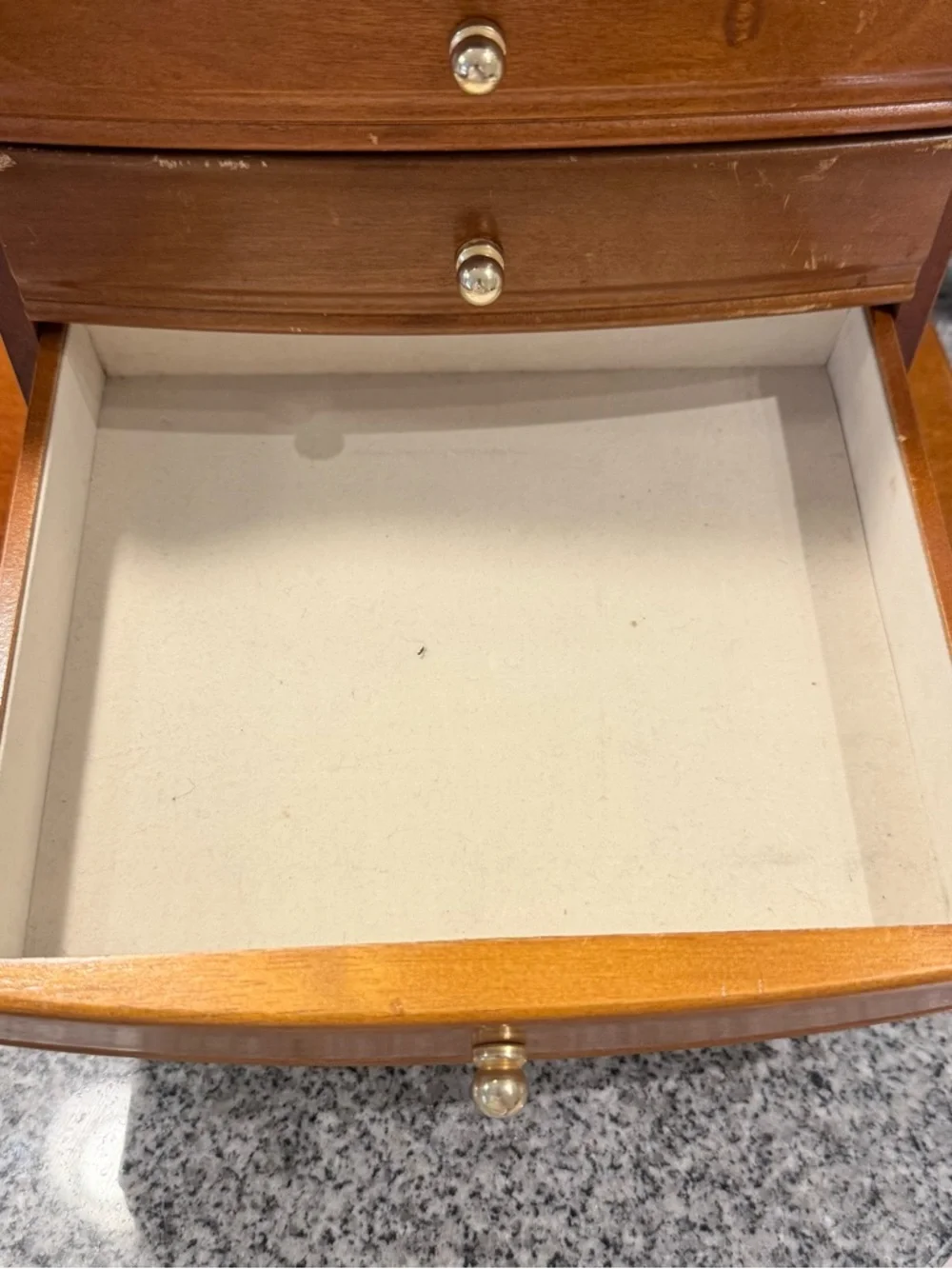 VTG Melin Wooden Jewelry Armoire Box Large Vanity Organizer 14